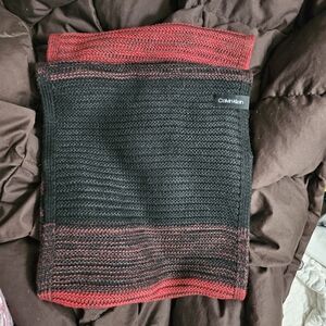 Calvin Klein Black and Red Knit Accessory